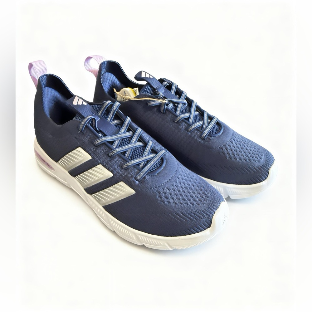 Adidas Cloudfoam Flex Lounge Navy White Sneakers Women’s Size 7.5 New in Box